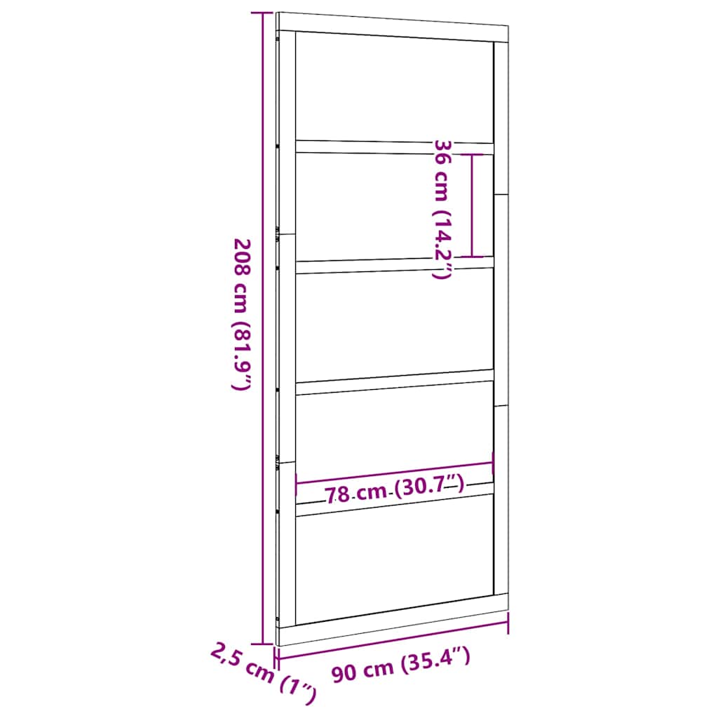 Scheunentür aus massivem Kiefernholz
