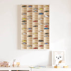 Sammelvitrine mit 90 Fächern