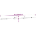 Schiebetürbeschlagset 213,5 cm