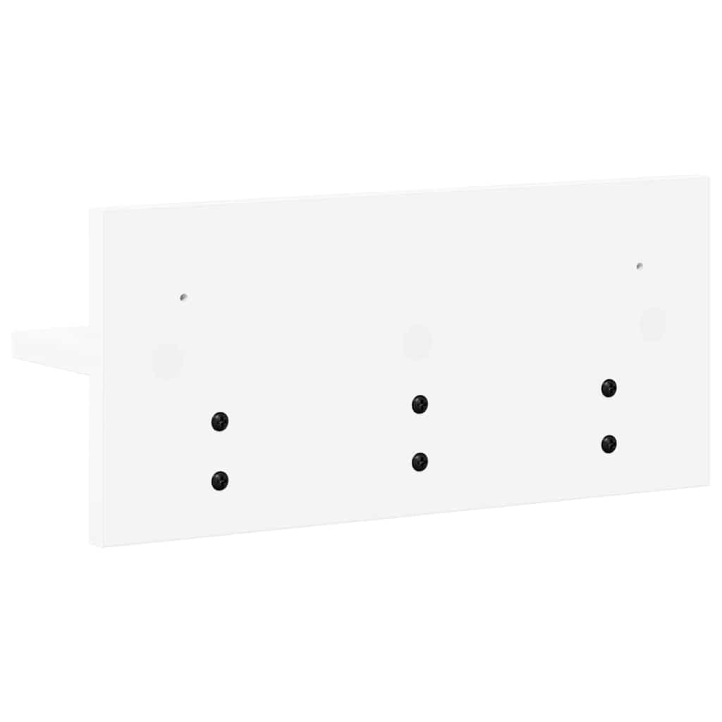 Wandmontierter Kleiderständer mit Ablage