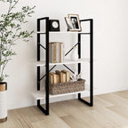 Bücherregal mit 3 Ablagen, 80 cm, massives Kiefernholz