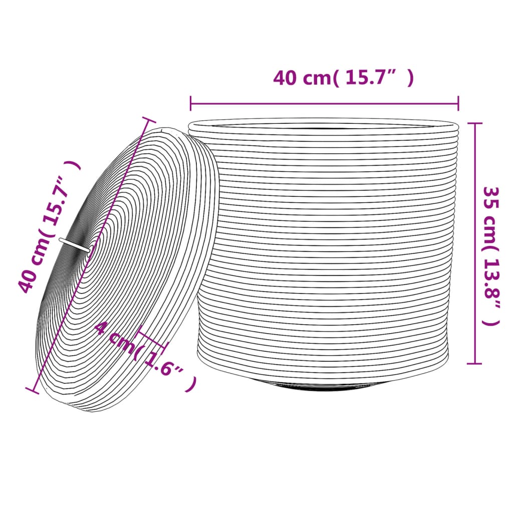 Aufbewahrungskorb mit Deckel und Aufbewahrungskorb