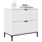 Nachttisch mit Schubladen, Holzverbundwerkstoff