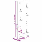 Wandmontierter Kleiderständer