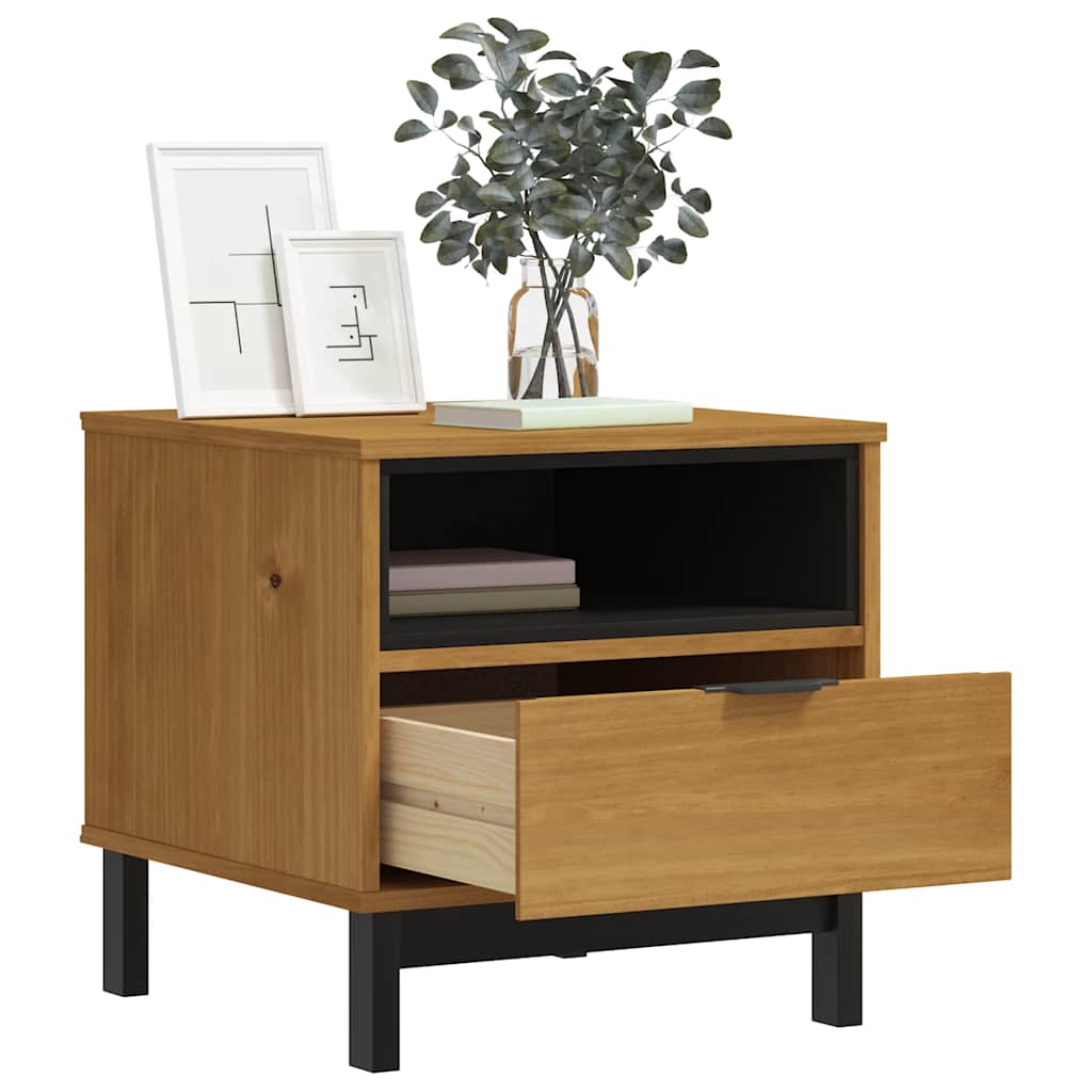 FLAM Beistelltisch 50x50x50 cm Massivholz Kiefer