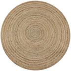 Geflochtener Jute-Teppich, 90 cm rund