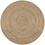 Geflochtener Jute-Teppich, 90 cm rund