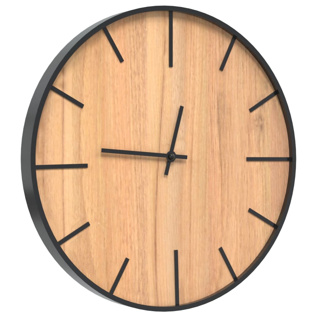 Wanduhr Braun Ø39 cm Eisen-Holz-Verbundwerkstoff