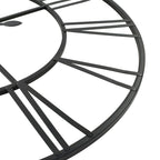 Vintage-Wanduhr mit Quarzwerk, Metall, 80 cm XXL