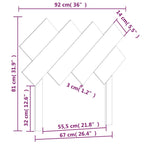 Kopfteil 92x Massives Kiefernholz Bettkopfteil