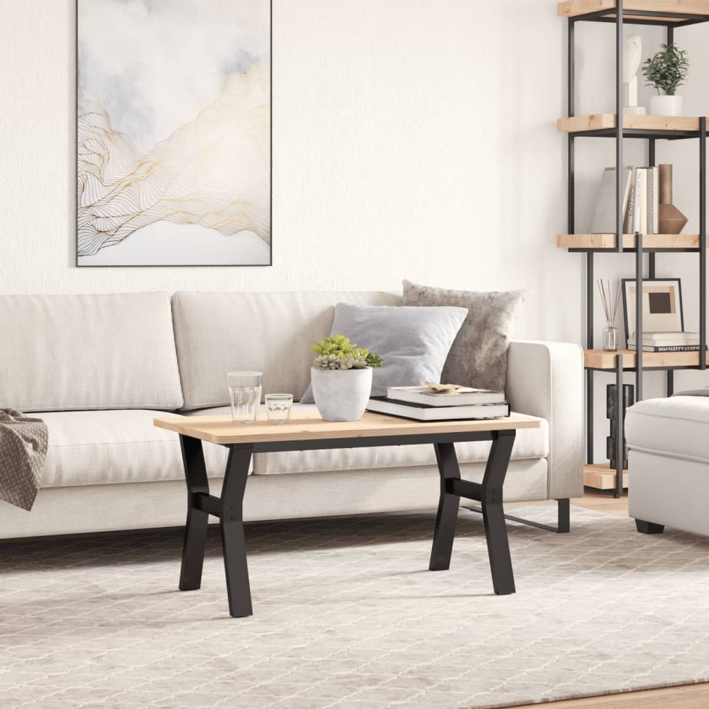 Y-förmiges Couchtischgestell 80x40x43 cm, Stahl