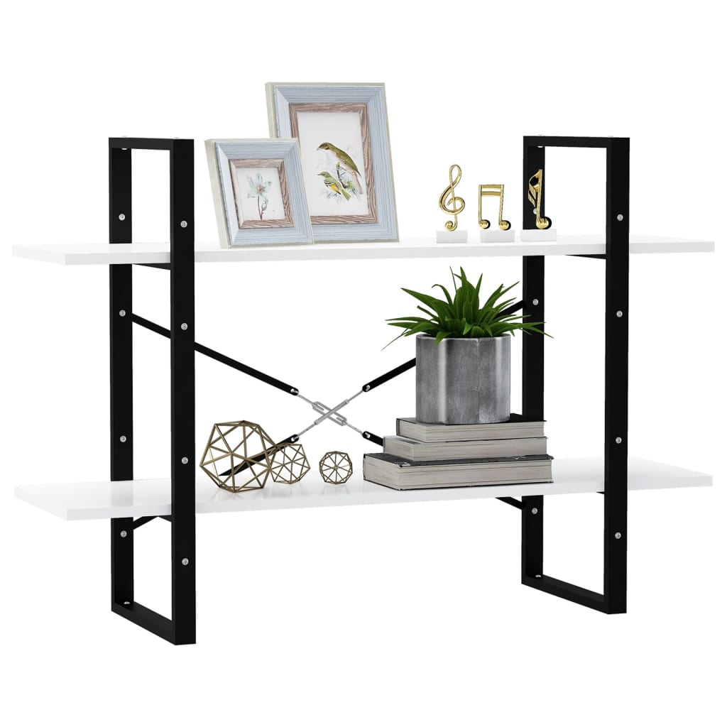 Bücherregal mit 2 Fächern,Holzmaterial