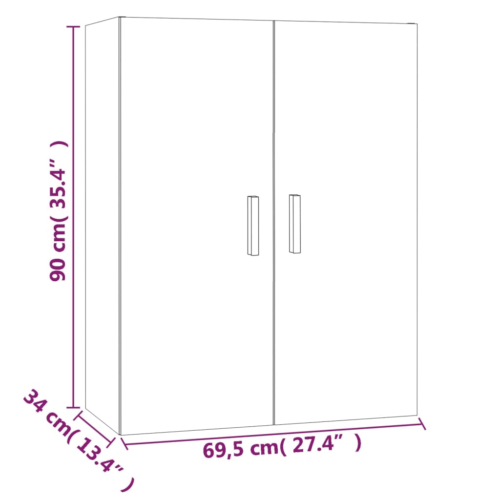 Wandschrank 69,5 x 34 x 90 cm