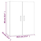 Wandschrank 69,5 x 34 x 90 cm