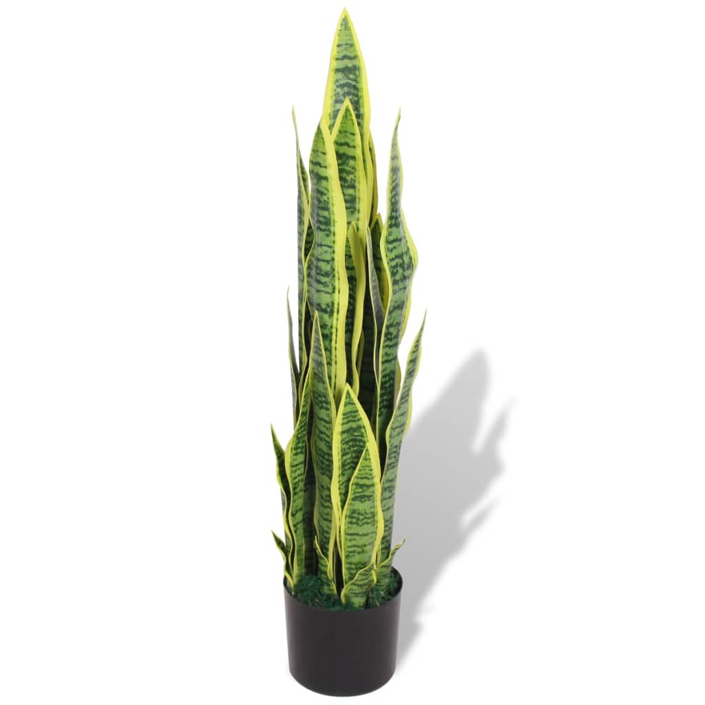 Künstliche Sansevieria-Bogenhanfpflanze mit Topf, 90 cm