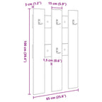 Wandmontierter Kleiderständer