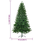 Künstlicher Weihnachtsbaum, naturgetreue Nadeln, 150 cm