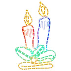 LED Weihnachtskerzen  144 LEDs