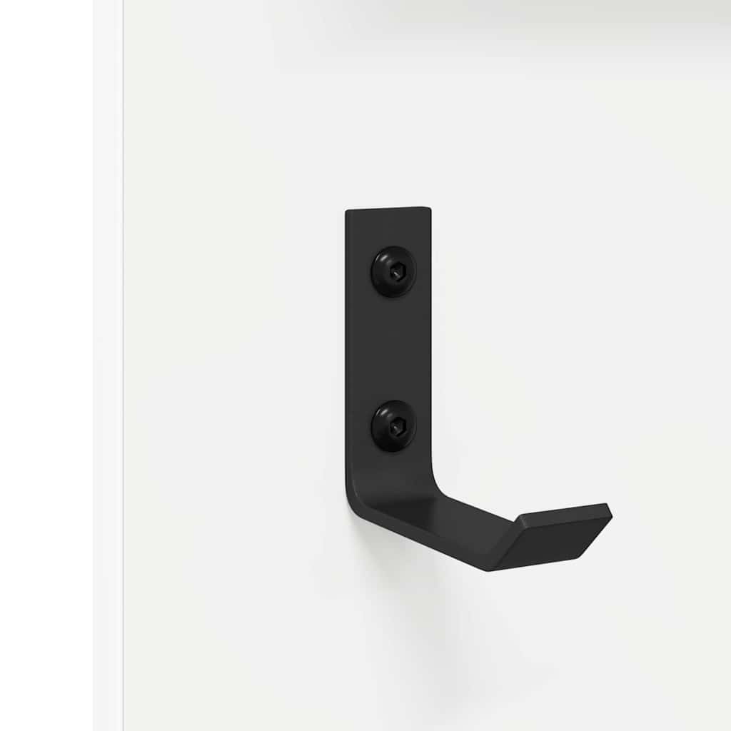 Wandmontierter Kleiderständer mit Ablage