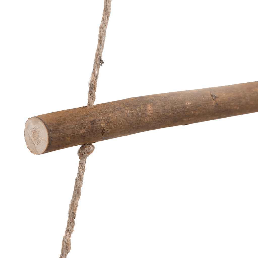 Hängende Weihnachtsbäume mit Spitzensternen, 2 Stück, Naturzweig