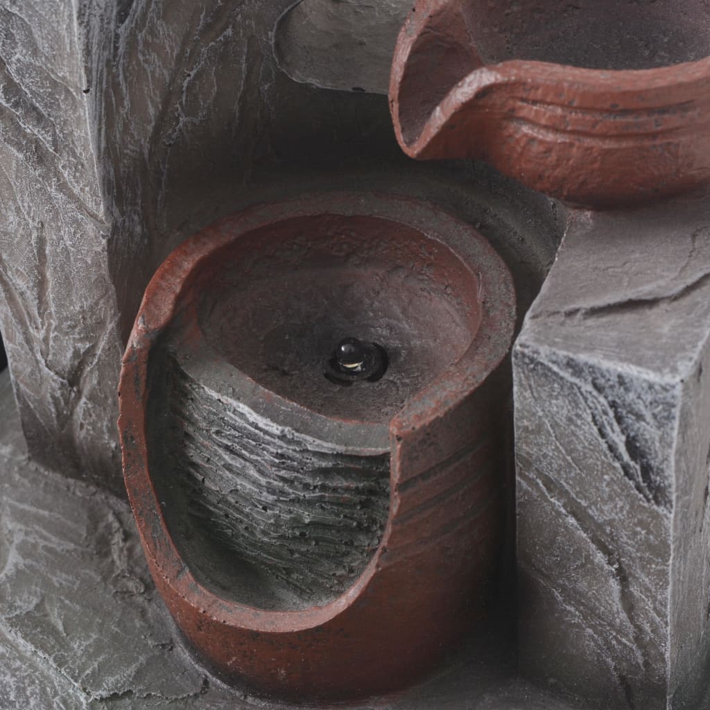 Zimmerbrunnen mit LED-Polyresin