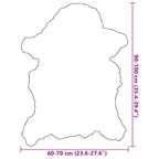 Schaffellcreme (60-70) x (90-100) cm Schaffell Mischfarbe