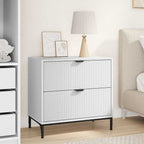 Nachttisch mit Schubladen, Holzverbundwerkstoff