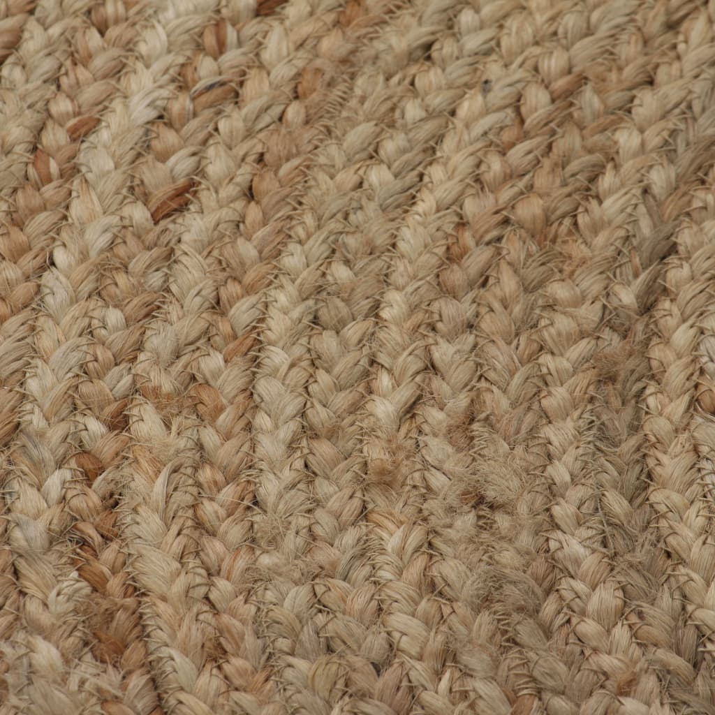 Geflochtener Jute-Teppich, 90 cm rund