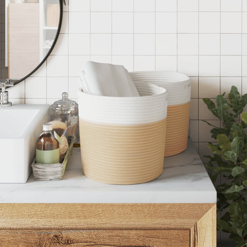 Aufbewahrungskörbe, 2 Stück, Baumwolle