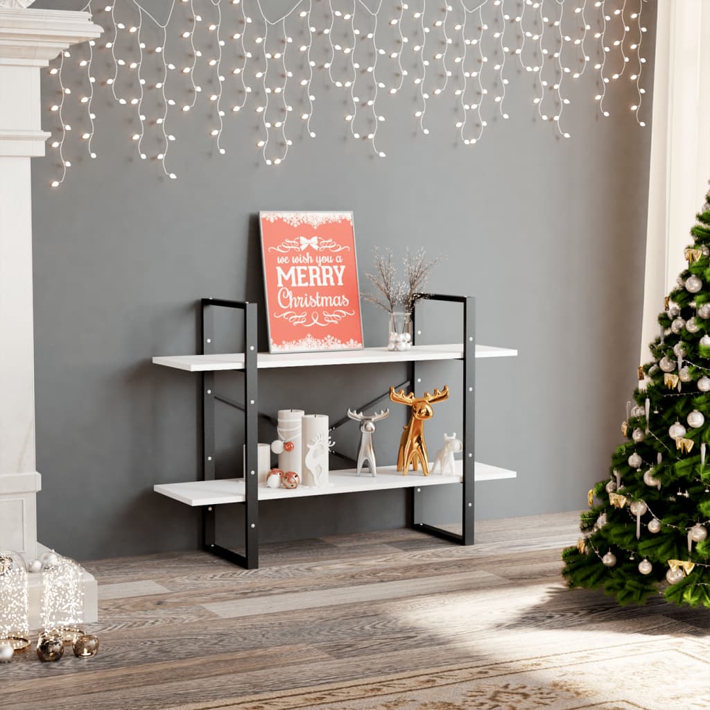 Bücherregal mit 2 Fächern,Holzmaterial